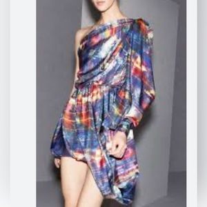 Acne Studios Dina Ishtar one sleeve silk dress 38 4/6